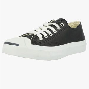 Converse All Star Jack Purcell Black and White Leather Sneakers